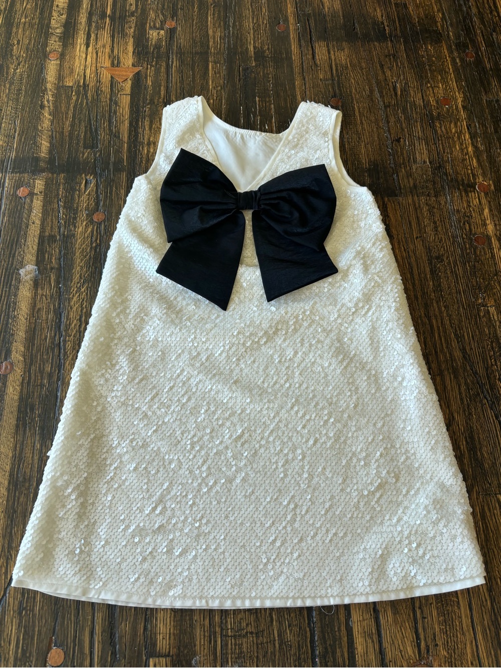 H&M White Girls' Sequin Dress 6